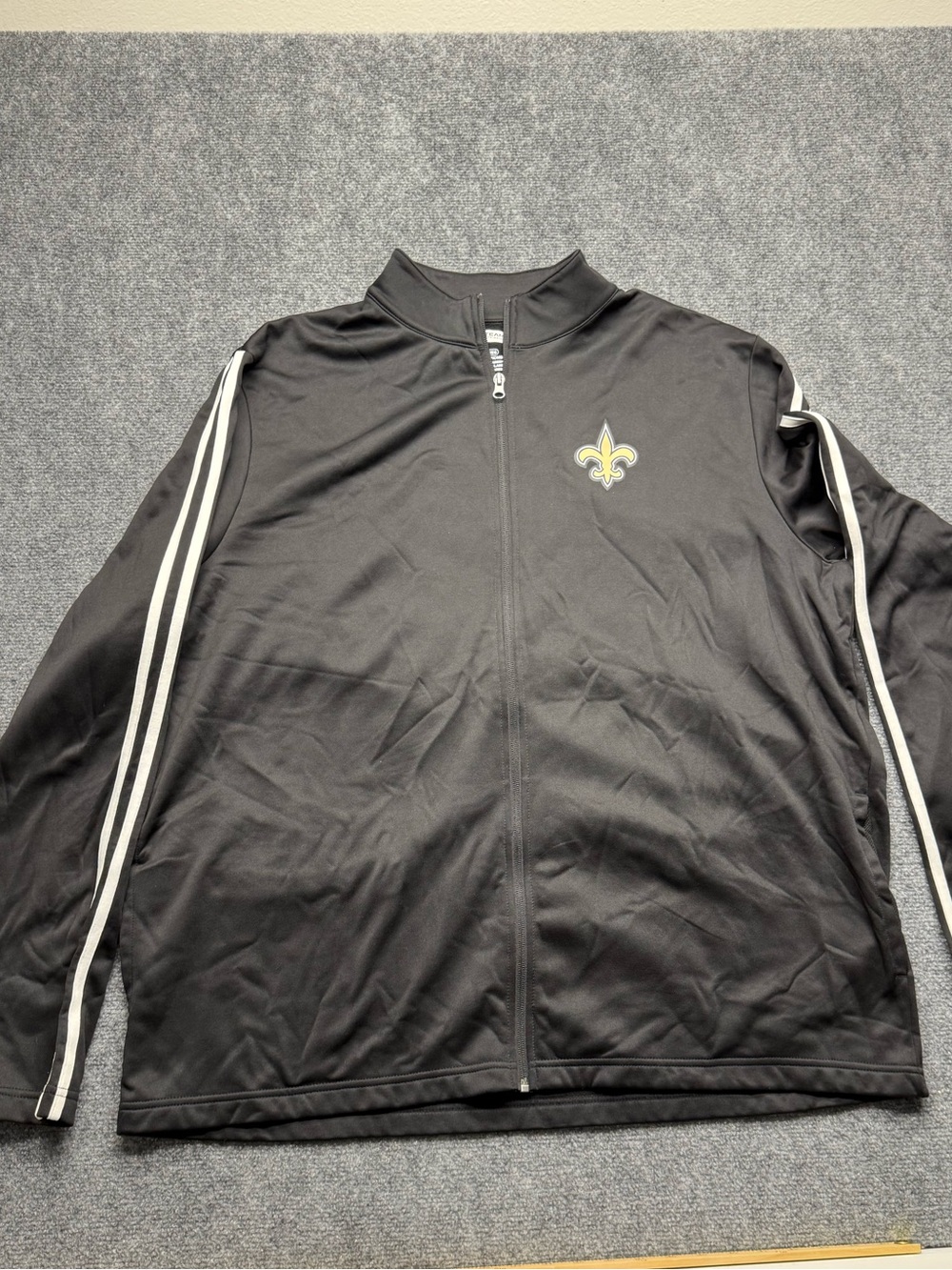 NFL Team Apparel New Orleans Saints Men’s 2XL  Athletic Full-Zip Track Jacket